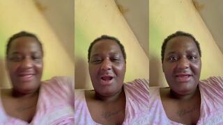 Neighbor beats dogs with a broom.