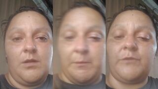 Neighbor's mother pees in her yard.