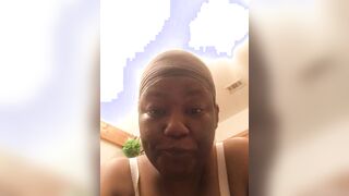 She is talking about someone in HER FAMILY!