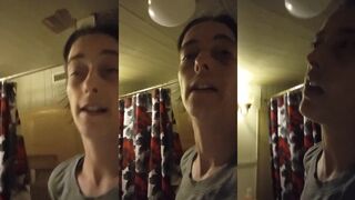 The weather lady when at home.