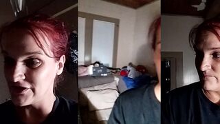 She's hinting to her kid, it's getting late and I'm tired.